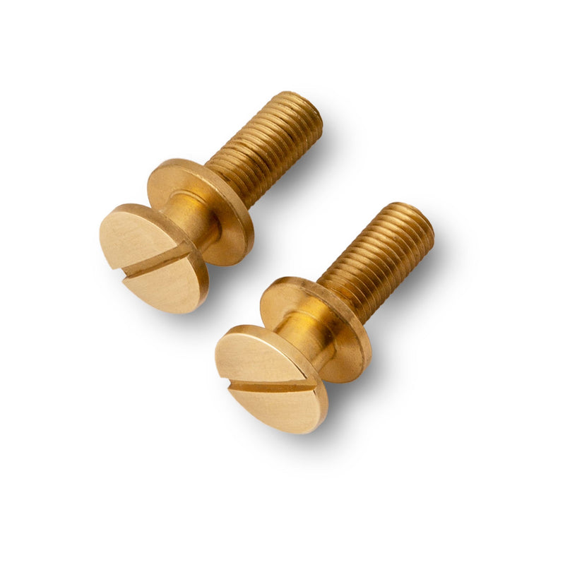 Stoptail Studs (Metric) - Unplated Polished Brass