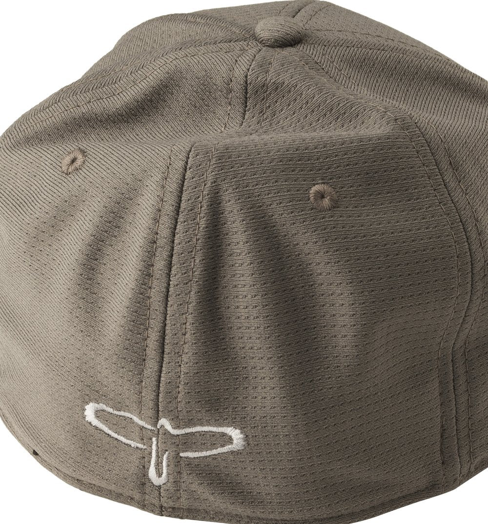 PRS Block Logo Fitted Baseball Hat, Gray